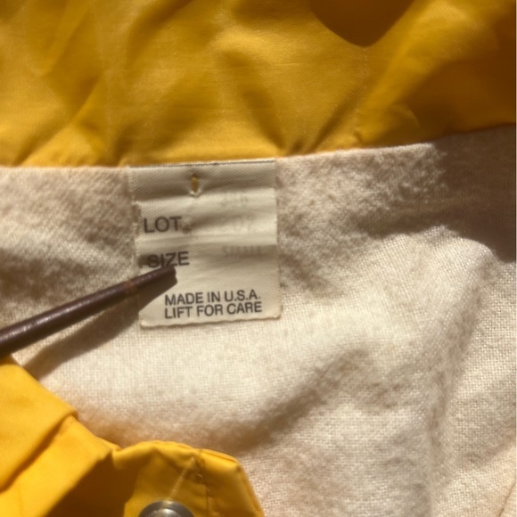 Men's Vintage El Camino Band Windbreaker Yellow Spell-Out S Oceanside 80s USA - Picture 4 of 15